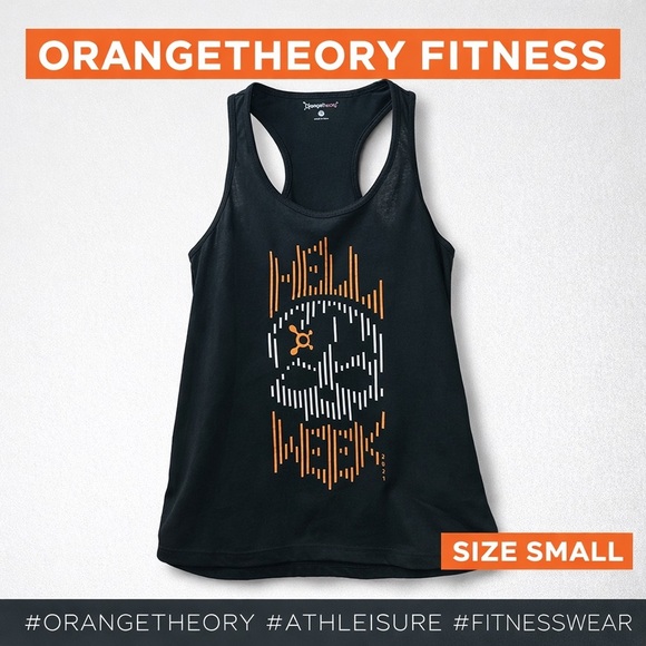 Orangetheory Tops - Orangetheory Fitness Skull Graphic Racerback Tank | Size Small